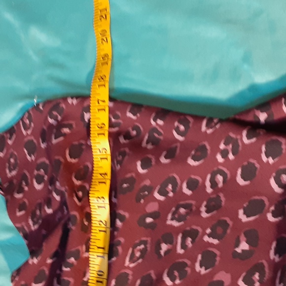 7 FOR ALL MANKIND  BURGUNDY, BLACL PRINT CAMI/TINK SIZE SMALL - Picture 7 of 8